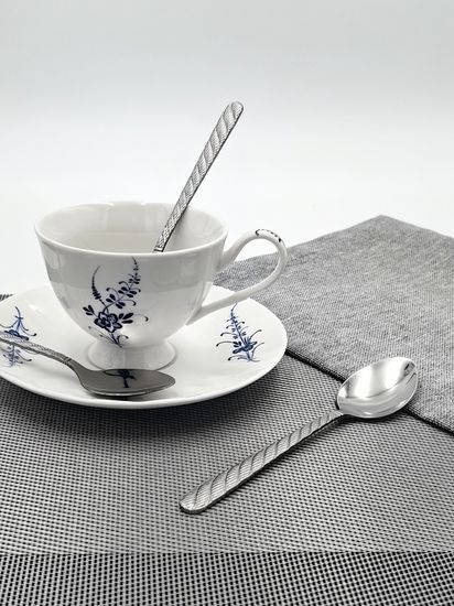 Набор чайных ложек 6 шт. из нержавеющей стали "Косичка"