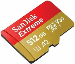 Флеш карта microSD 512GB SanDisk microSDXC Class 10 UHS-I A2 C10 V30 U3 Extreme 190MB/s SDSQXAV-512G-GN6MN
