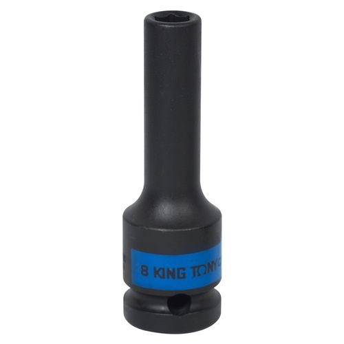 KING TONY (443508M) Головка торцевая ударная глубокая шестигранная 1/2", 8 мм