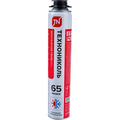 Пена монтажная Технониколь 65 MAXIMUM всесезонная 1000 мл