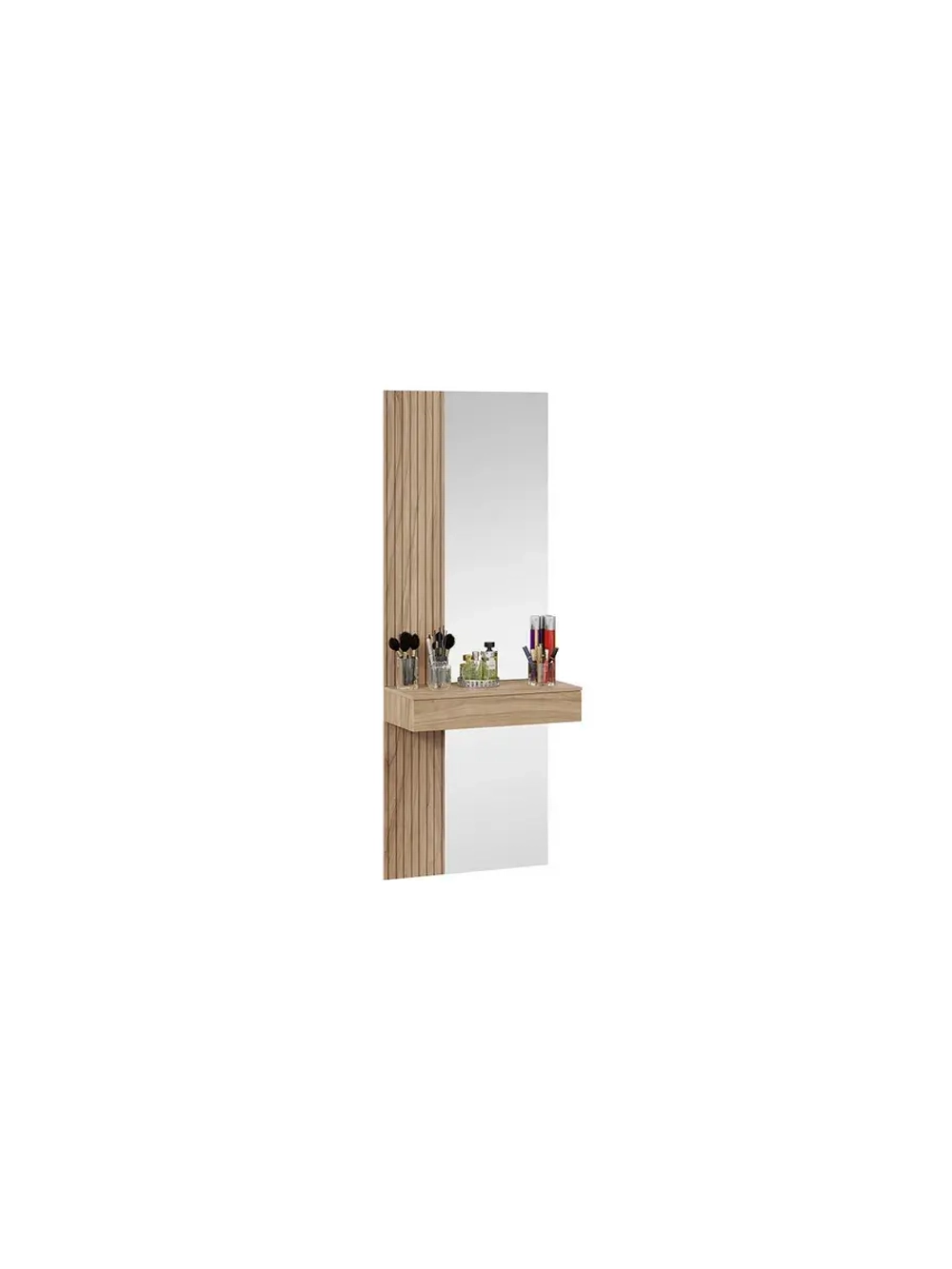 Прихожая с зеркалом Яблоня Беллуно жемчуг 170х37х217