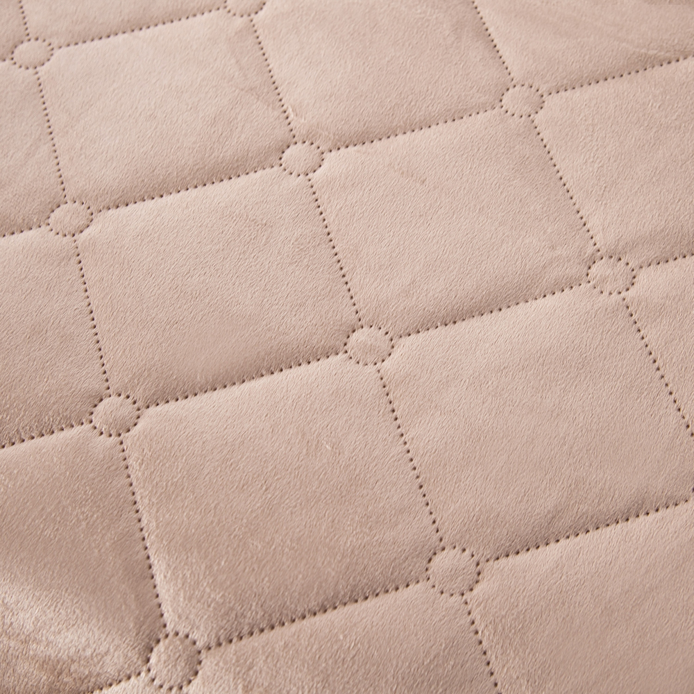 Велюровое покрывало ромб OVF040, размер 240*260, наволочки 50-70 2 шт