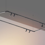 359368 KONST NT24 032 черный Светильник диммир. со сменой цв. температ. (управл. - пульт ДУ или прилож. Smart Life) IP20 LED 24W 48V 3000-6000К GLAT