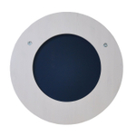 Зеркало настенное круглое, 81 81, Пиафорте, в раме, белое, Dipriz