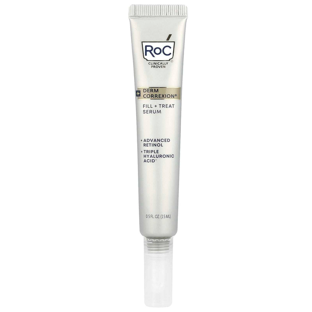 RoC, Derm Correxion®, сыворотка Fill + Treat, улучшенный ретинол и тройная гиалуроновая кислота, 15 мл (0,5 жидк. Унции)