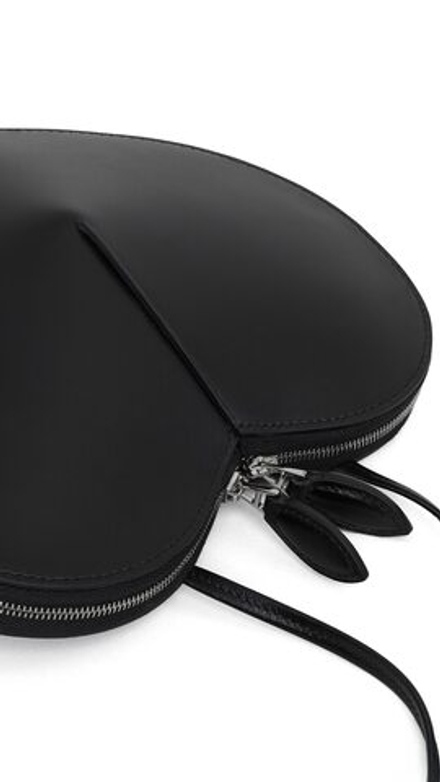 ALAIA СУМКА LE CŒUR ИЗ ТЕЛЯЧЬЕЙ КОЖИ, ЧЕРНЫЙ
