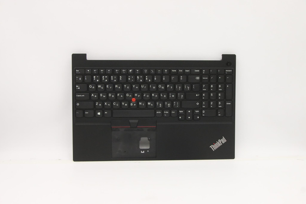 Верхняя панель с клавиатурой (топкейс) для ноутбука Lenovo ThinkPad E15 Gen 3. раскладка - русская, без подсветки, черная (5M11A38065), оригинал