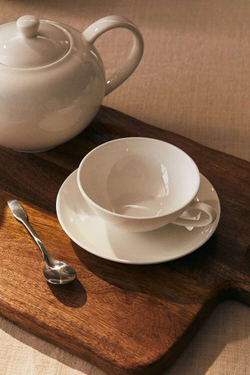 ZARA HOME КРУЖКА ИЗ ТОНКОГО ФАРФОРА, БЕЛЫЙ