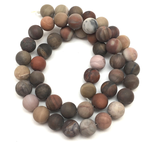 Дерево окаменелое матовое 8 мм, бусины