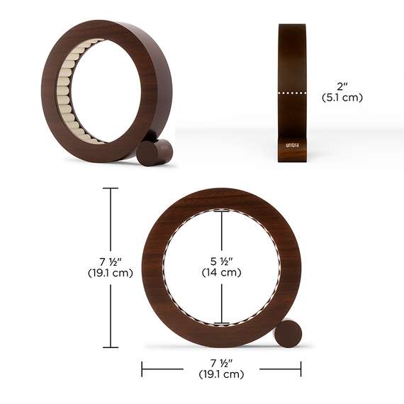 Органайзер для украшений ferris,  D19 см, орех