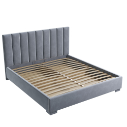 Кровать двуспальная, 180х200  Беатрис серый