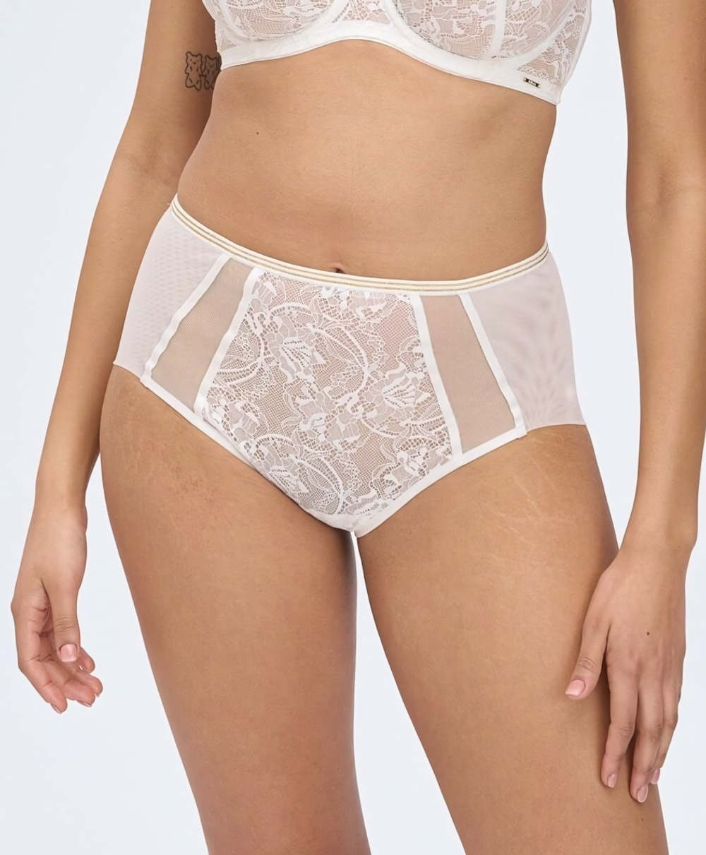 Белые трусики с высокой талией Chiara (Размер: 46) (Цвет: белый)