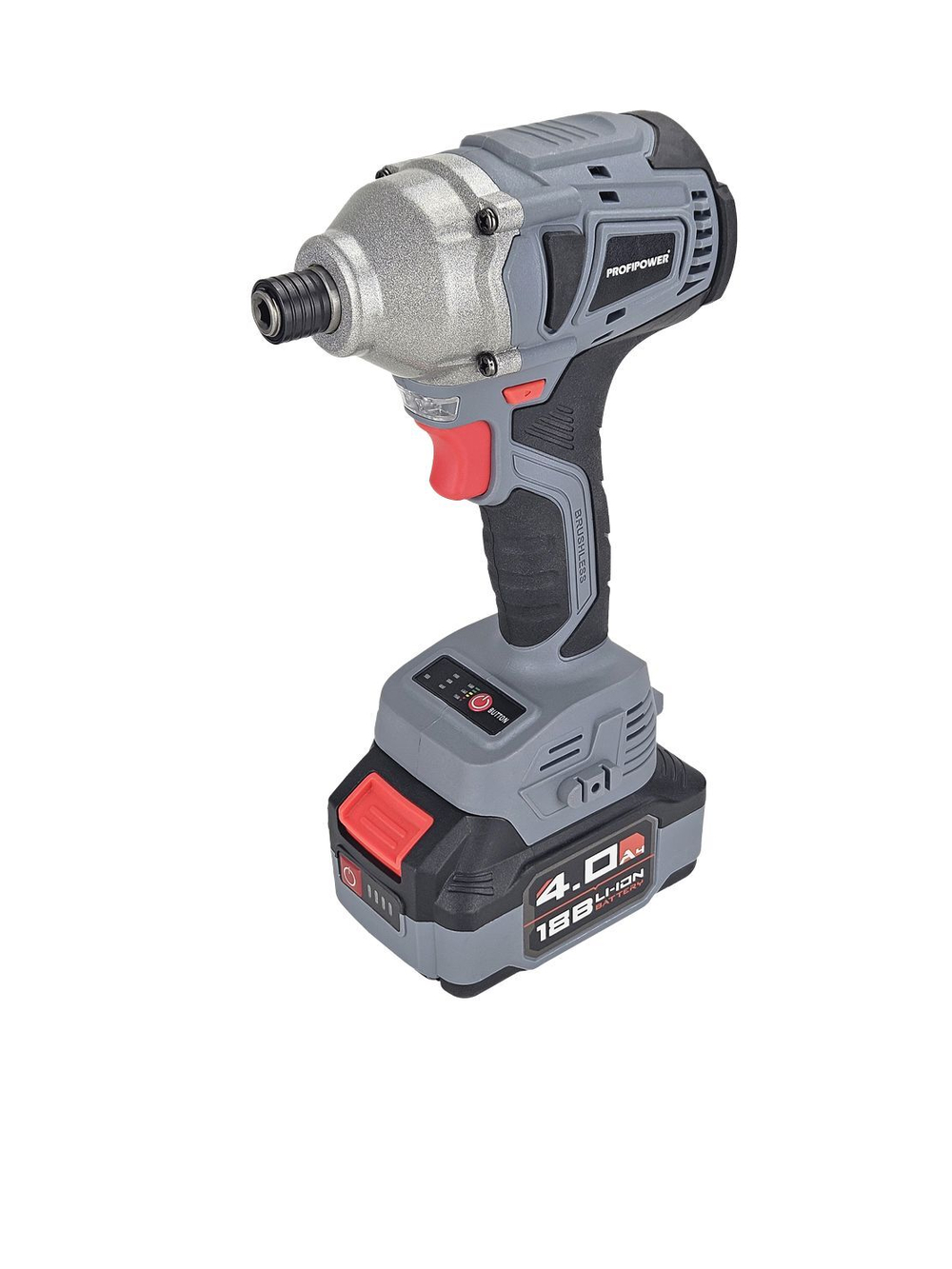 Аккумуляторный беcщеточный винтоверт PROFIPOWER MKDTD-18V (18В,Li-ion-2шт, 4.0Ач, 220Нм,З/У, в кейсе)