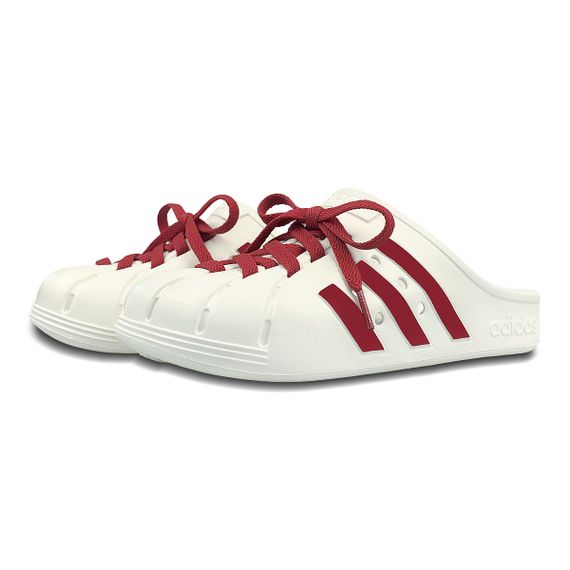 Adidas Adilette Clogs YD 'White Red'