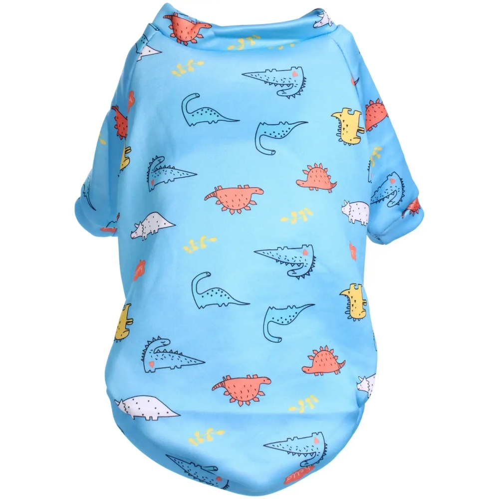 Кофта - толстовка для мелких пород собак «BRO Style», принт динозаврики, р XL