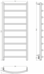 Сунержа Галант 4.0 1200х500 МЭМ левый