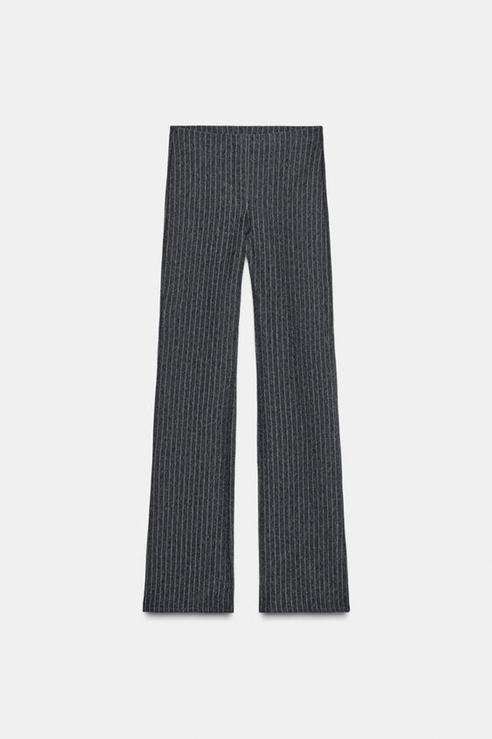 ZARA БРЮКИ FLARED В ТОНКУЮ ПОЛОСКУ, ПОЛОСКИ