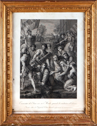 [По Рафаэлю] Гравюра Фернандо Сельмы «Крестный путь». Гравюра на металле. Мадрид, Испания, 1808 г.
