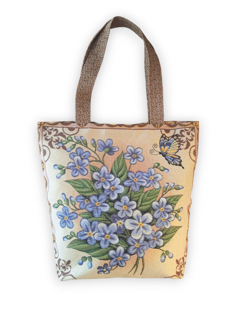 Гобеленовая сумка Незабудки (39х39х12)