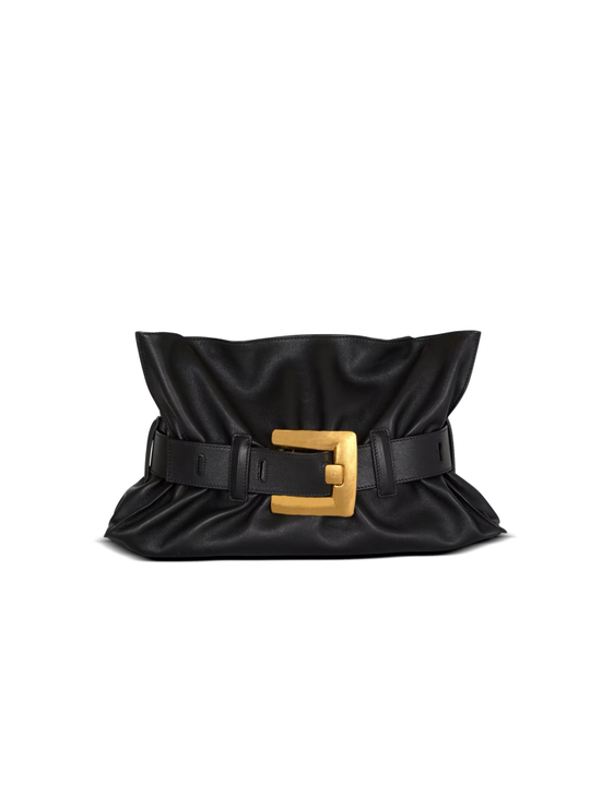 Balmain Сумка Anthem Medium из телячьей кожи, черный