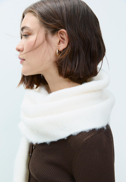 STRADIVARIUS Базовый шарф, экрю