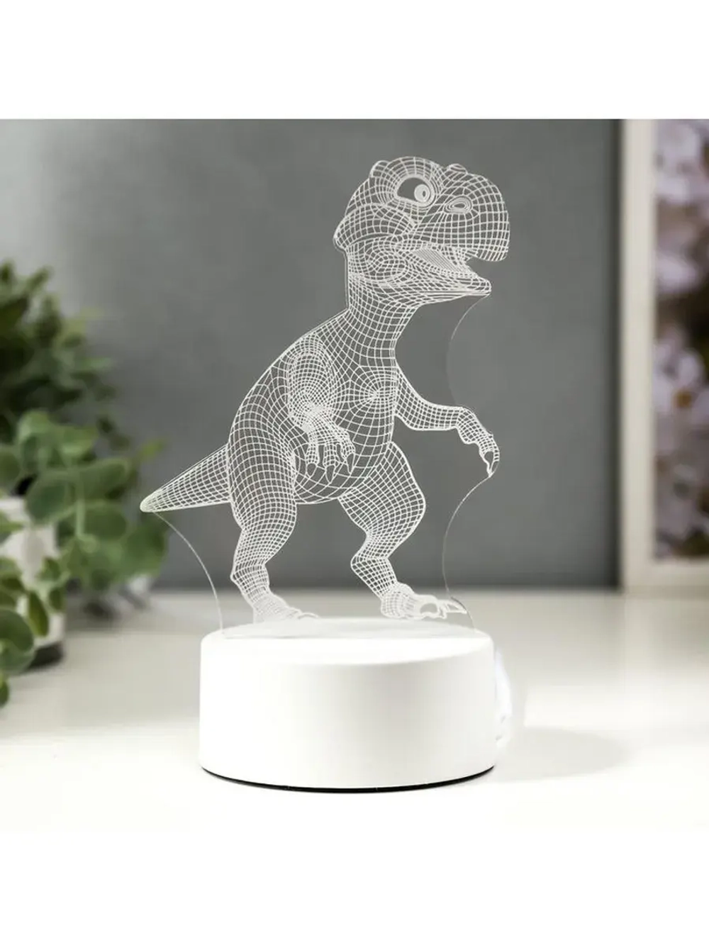 Светильник «Тираннозавр» LED RGB от сети RISALUX