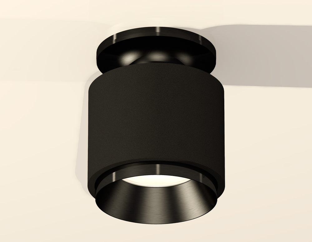 XS7511060 SBK/PBK черный песок/черный полированный MR16 GU5.3 (N7926, C7511, N7031)