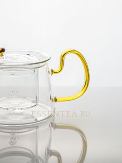 Чайник стеклянный "Хаджин Голд" со стеклянной колбой 700 мл