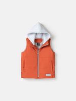 Жилет на молнии с капюшоном "Мандарин"