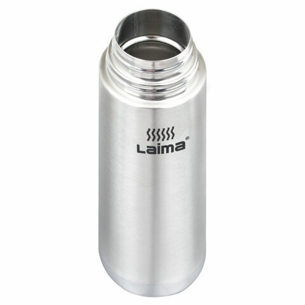 Термос LAIMA классический с узким горлом, 1 л, нержавеющая сталь, 601414
