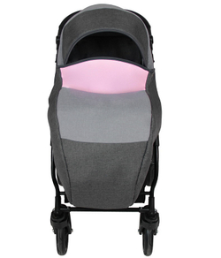Детская коляска Alis Alvaro 2 в 1 Al 03 т.серый+св.серый+розовая кожа