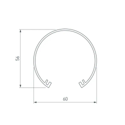 Экран SL-ROUND-D60-2000 OPAL (Arlight, Пластик) 019287