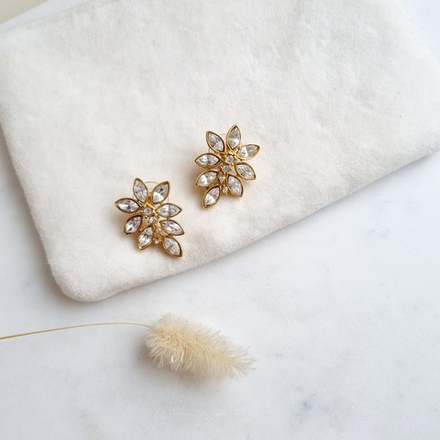 Серьги с кристаллами Monet