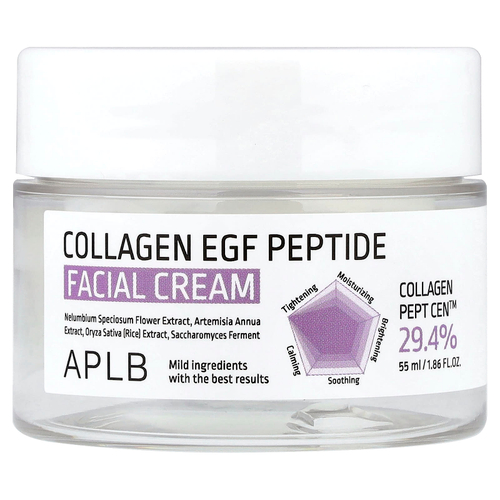 APLB, крем для лица с пептидом EGF, коллагеном, 55 мл (1,86 жидк. унции)
