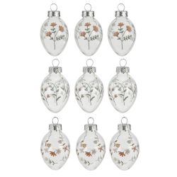 GAEM Набор из 9-ти изделий декоративных подвесных "Яйцо" (3*5), L11 W18 H3,5 см