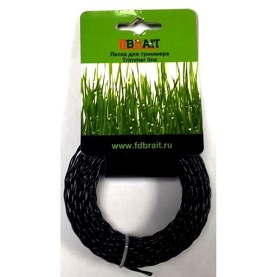 Леска для триммера "BRAIT" (2.4*15 м) TWISTOP витой овал