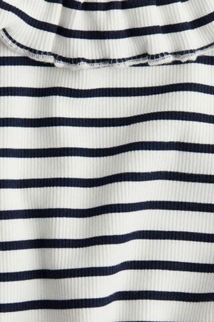 H&M Трикотажное платье с воротником, полоски
