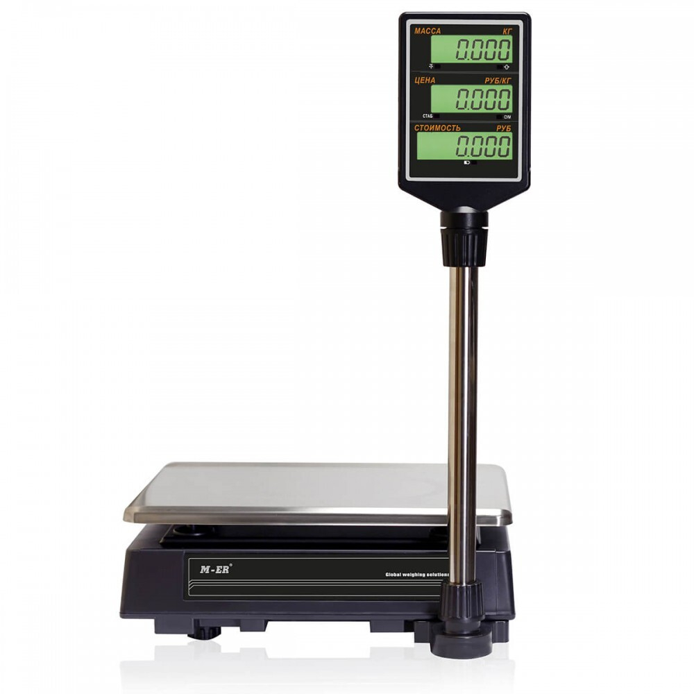 Торговые весы Mertech M-ER 327 ACP-32.5 "Ceed" LCD (Черные)