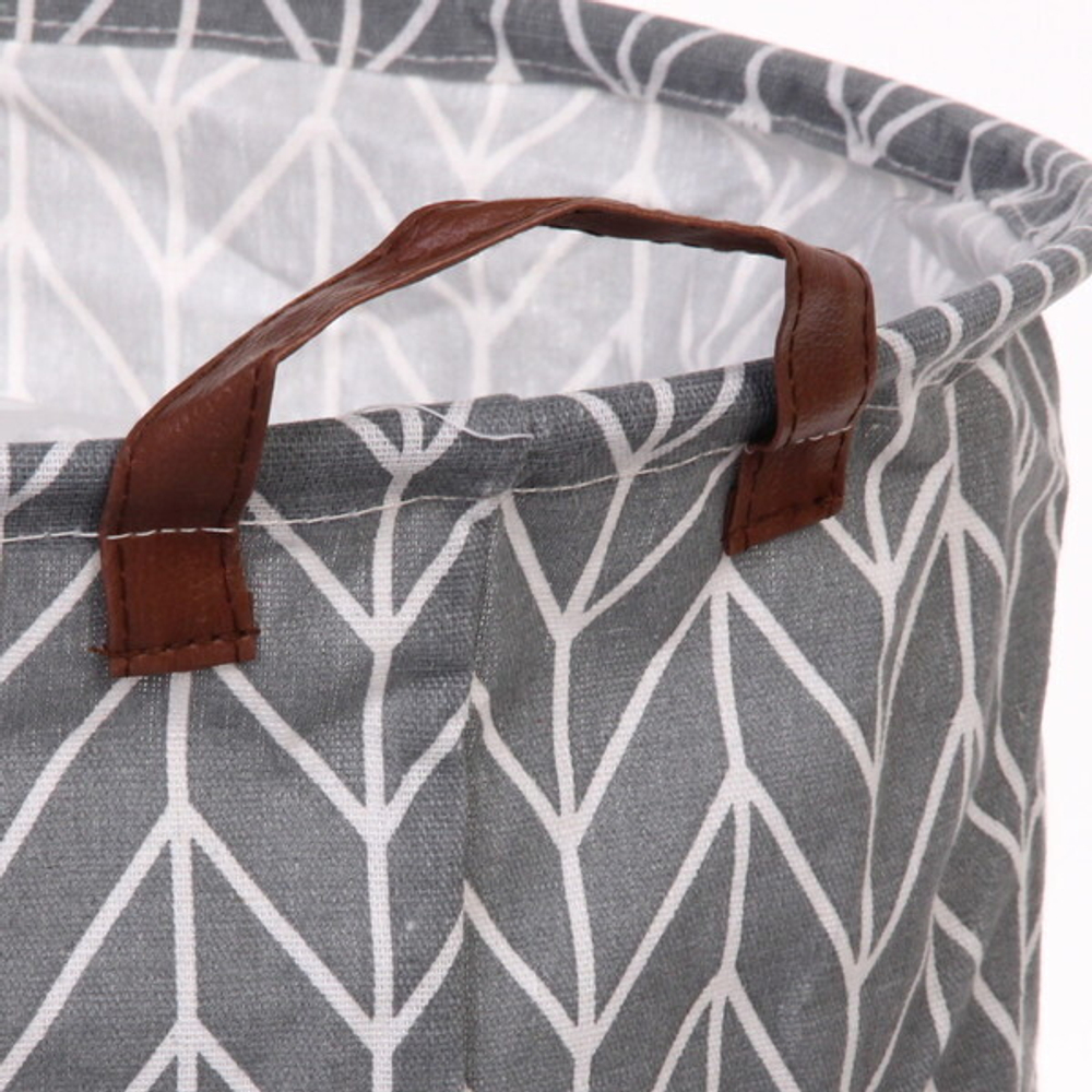 Корзина для белья круглая «Зигзаг» 44*34 см