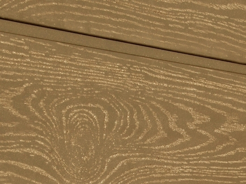 Cайдинг из ДПК SW Cedrus, тангенциальный распил. Цвет тик.