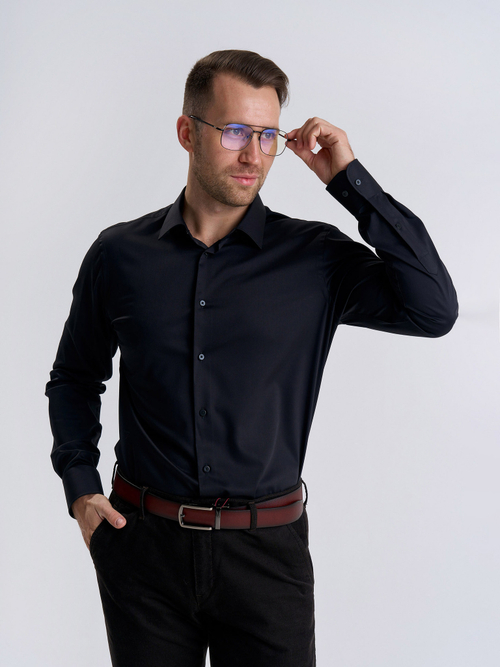 Сорочка мужская VESTER длинный рукав, цвет черный, рост от 180 см 598182 09