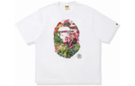 A Bathing Ape X Monkey 47 Ape Head Tee белый розовый