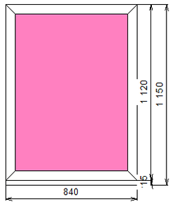 Пластиковое окно 1120 х 840 ТермА Эко