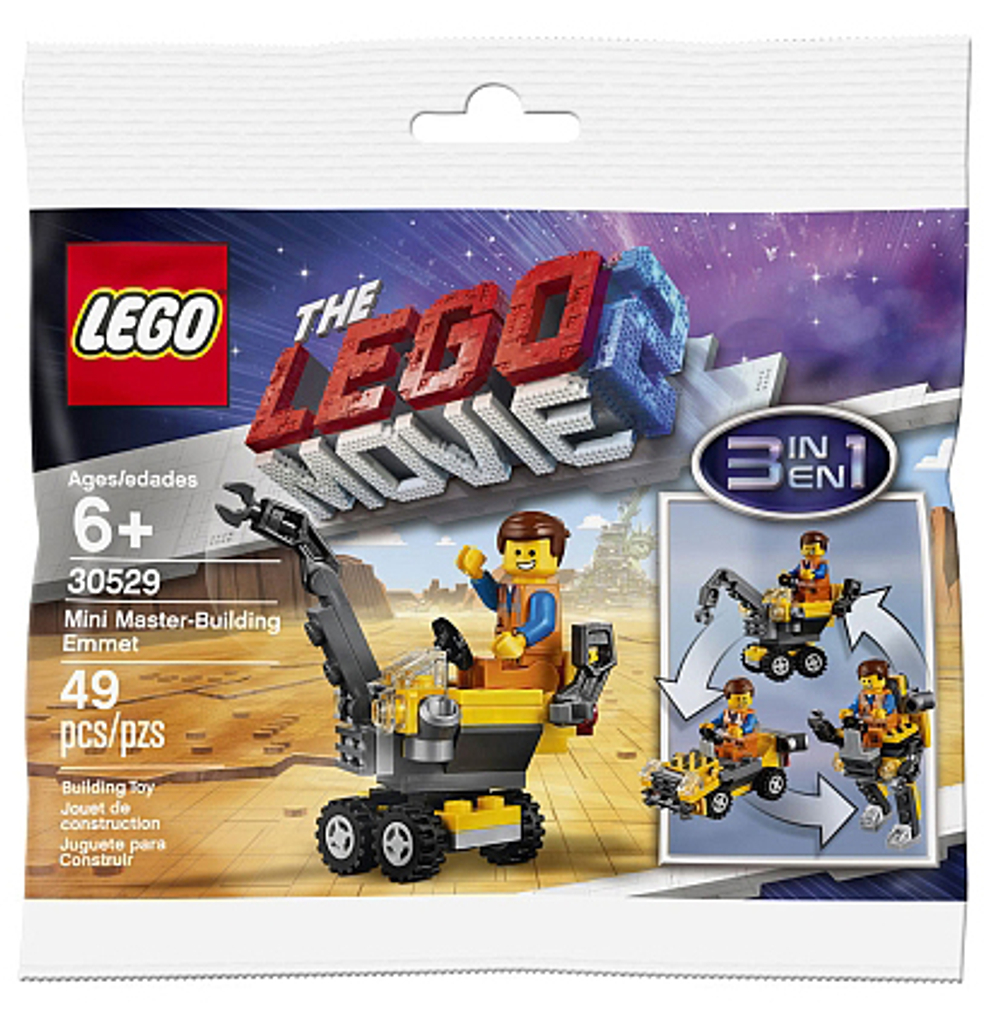 LEGO Movie 2: Минитрансформер Эммета 30529 — Mini Master-Building Emmet — Лего Муви Фильм