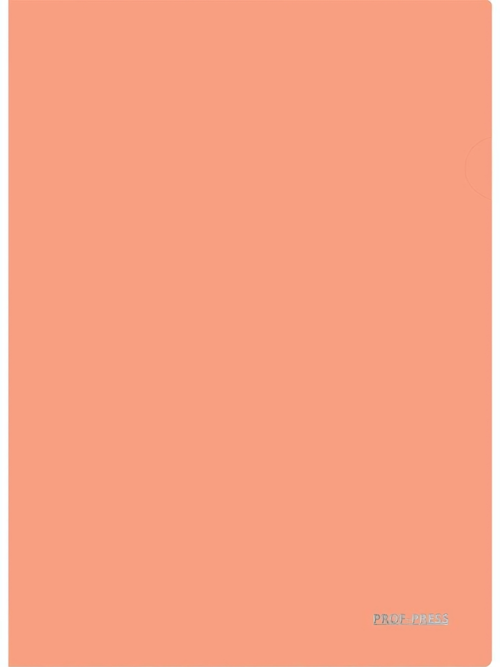 Папка-уголок А4 180мкм, персиковый (Проф-Пресс)