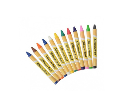 Мелки воск. 12 цв. Silwerhof Солнечная коллекция круглые 884171-12