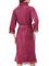 Халат женский с кружевом 0383/1 бордо NUSA Турция