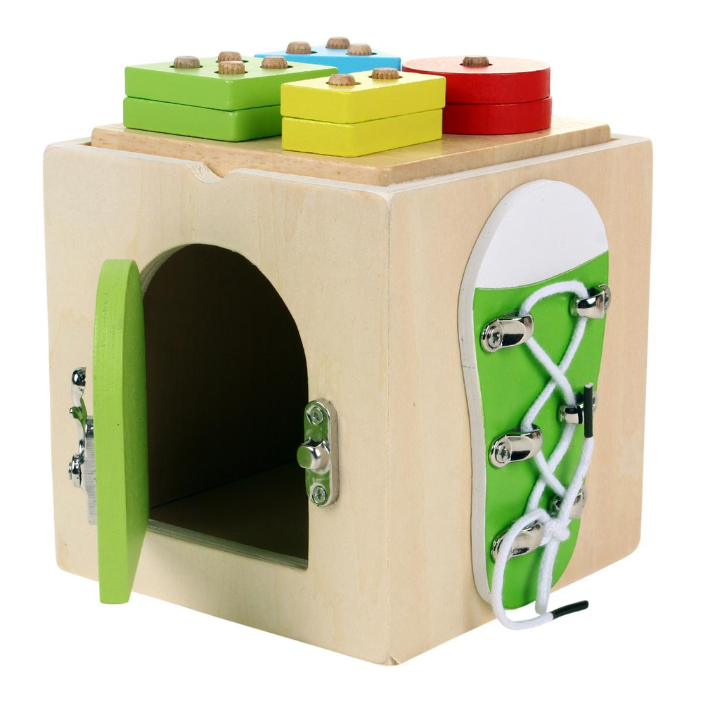 Развивающая игрушка деревянная Бизибокс, коробка C-41734