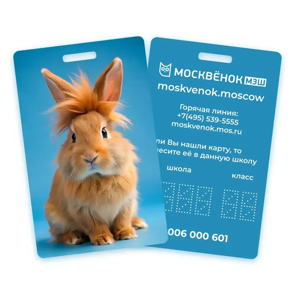 Карта Москвёнок ANIMALS №6 (проход + питание)