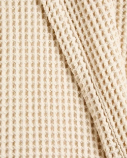 ZARA HOME ХЛОПКОВЫЙ ХАЛАТ С КАРМАНАМИ, БЕЖЕВЫЙ